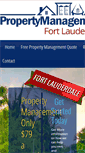 Mobile Screenshot of fortlauderdalepropertymanagementpros.com